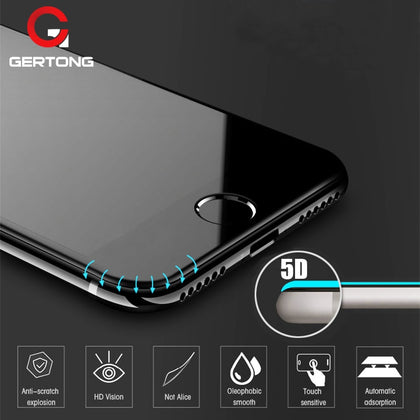 5D Curved Edge Full Cover Screen Protector For iPhone 6 7 6S Plus 11 Pro Max Tempered Glass For iPhone 8 Plus X XR XS Max Glass