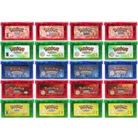 32 Bit Video Game Cartridge Console Card for Nintendo GBA Pokeon Emerald FireRed LeafGreen Ruby Sapphire with Shiny Label