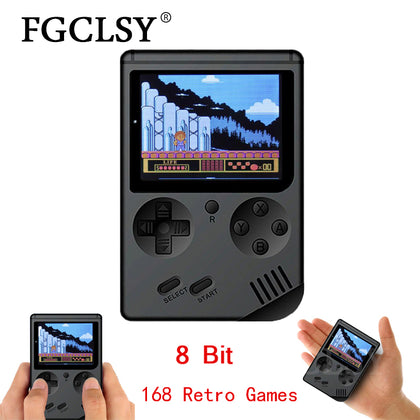 FGCLSY 2019 Video Game Console 8 Bit Retro Mini Pocket Handheld Game Player Built-in 168 Classic Games Nostalgic game console