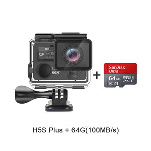 EKEN H5S Plus Action Camera HD 4K 30FPS with Ambarella A12 chip inside 30m waterproof 2.0' touch Screen EIS go sport camera pro