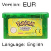 32 Bit Video Game Cartridge Console Card for Nintendo GBA Pokeon Emerald FireRed LeafGreen Ruby Sapphire with Shiny Label