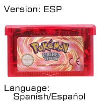 32 Bit Video Game Cartridge Console Card for Nintendo GBA Pokeon Emerald FireRed LeafGreen Ruby Sapphire with Shiny Label