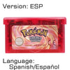 32 Bit Video Game Cartridge Console Card for Nintendo GBA Pokeon Emerald FireRed LeafGreen Ruby Sapphire with Shiny Label