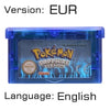 32 Bit Video Game Cartridge Console Card for Nintendo GBA Pokeon Emerald FireRed LeafGreen Ruby Sapphire with Shiny Label