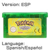 32 Bit Video Game Cartridge Console Card for Nintendo GBA Pokeon Emerald FireRed LeafGreen Ruby Sapphire with Shiny Label