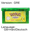 32 Bit Video Game Cartridge Console Card for Nintendo GBA Pokeon Emerald FireRed LeafGreen Ruby Sapphire with Shiny Label