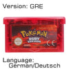 32 Bit Video Game Cartridge Console Card for Nintendo GBA Pokeon Emerald FireRed LeafGreen Ruby Sapphire with Shiny Label