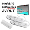DATA FROG Wireless USB Console Built in 620 Classic  Video Game Console Support TV Out  Dual Handheld Gamepads