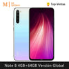 Xiaomi Redmi Note 8 Smartphone(4GB RAM 64GB ROM Free mobile phone new cheap android 4000mAh battery) [Global Version]