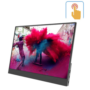 EGOBAS Portable Monitor 15.6 Touch Screen 1080P LCD Ultrathin External Secondary Display for PC Mac Laptop Phone Switch Xbox PS4