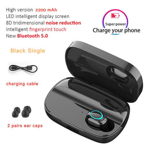 3500mAh LED Bluetooth Wireless Earphones Headphones Earbuds TWS Touch Control Sport Headset Noise Cancel Earphone Headphone