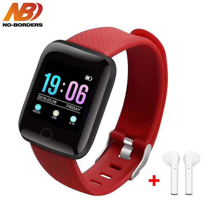 D13 Smart Uhr Armband Herz Rate Tracker Schrittzähler Blutdruck IP67 Wasserdichte 116 Plus Wirst Für IOS Androd PK IWO 8