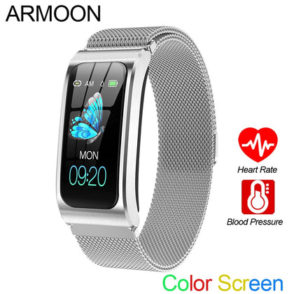 Smart Bracelet AK12 Men Women Heart Rate Band Sleep Monitor Blood Pressure Fitness Tracker Waterproof Color Screen Sports Watch