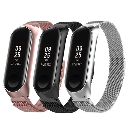 Smart Watch Strap Metal Stainless Steel Strap For Xiaomi Mi Band 3 4 Wrist Strap For Xiaomi Miband 3 4 Bracelet For Mi Band 3